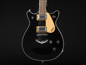Gretsch G5222 Electromatic Double Jet BT with V-Stoptail ~Black~ Duo Firebird Silver デュオ ダブル ジェット G5232T G5220 エレクトロマチック DC 黒 ブラック BLK BK EB Ebony Custom Les Paul