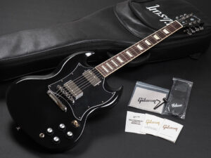 Gibson SG Standard ~Ebony~【選定品!】 1961 Reissue STD Special スタンダード ビンテージ ヴィンテージ ブラック 68 1968 ピックガード ラージ Large PickGuard 黒 BLK エボニー EB