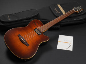 Godin A6 Ultra Baritone ~Burnt Umber~ ゴディン アルトラ ウルトラ multiac duet バリトンギター バリトン エレアコ 薄型 thin body フルアコ Taylor T5 T5z canada SB CO サンバースト