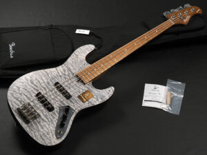Bacchus WL4-QM RSM/M ~Charcoal Gray Satin~ momose Woodline Jazz Bass Fender Traditional Hybrid Heritage バール